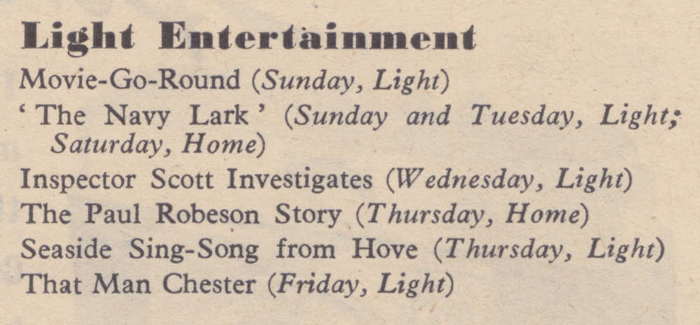 Radio Times 05 June 1959